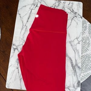 Red lululemon align 25